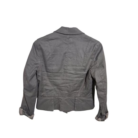 Peruvian Connection Cotton Linen Blend Women's size 6 Cropped Luxury Blazer - Picture 2 of 9